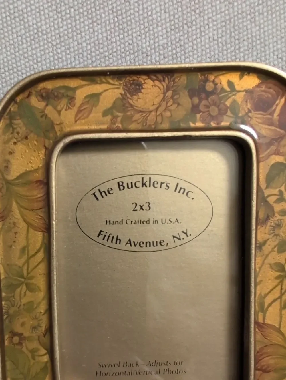The Bucklers Gold Floral Picture Frame 2